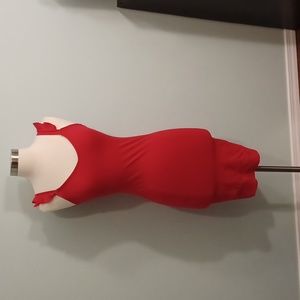 Forever 21 Red Dress with ruffle detail